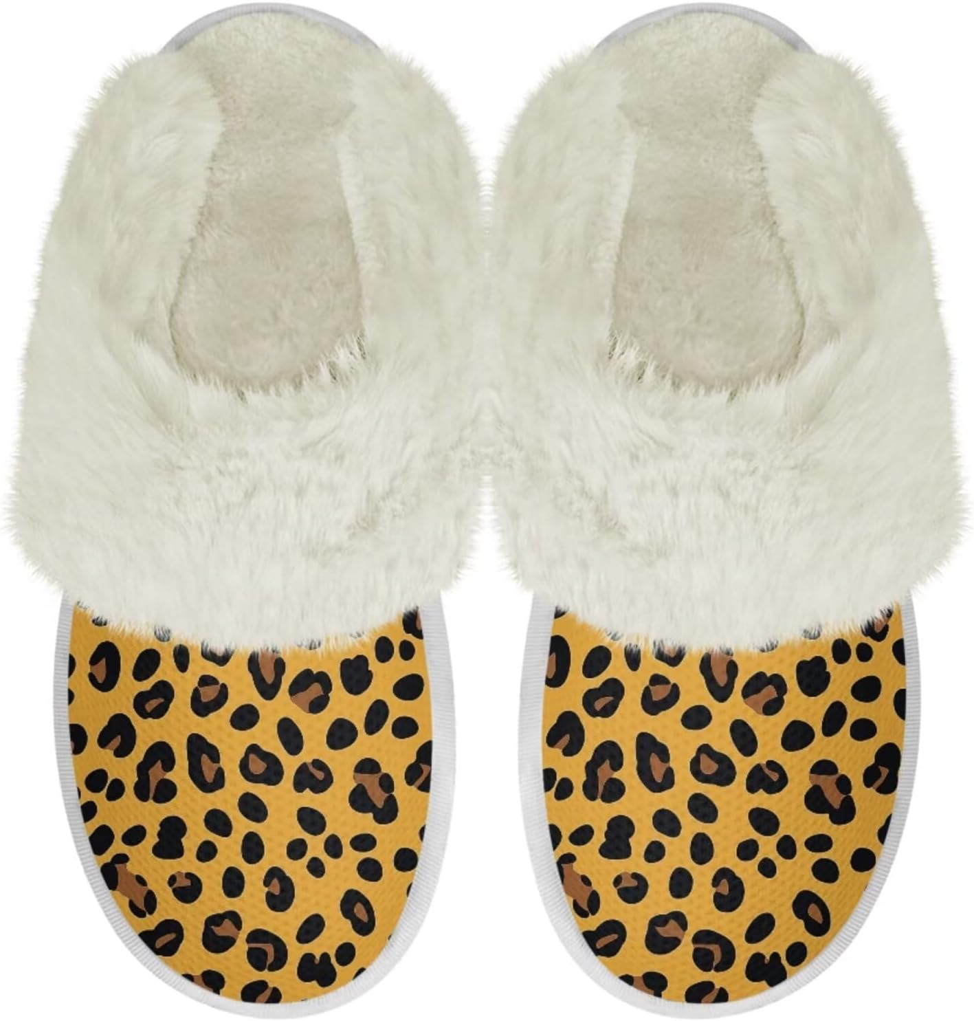 

Женские домашние тапочки Binienty, мужские тапочки, теплые зимние комнатные обувь, Leopard Print