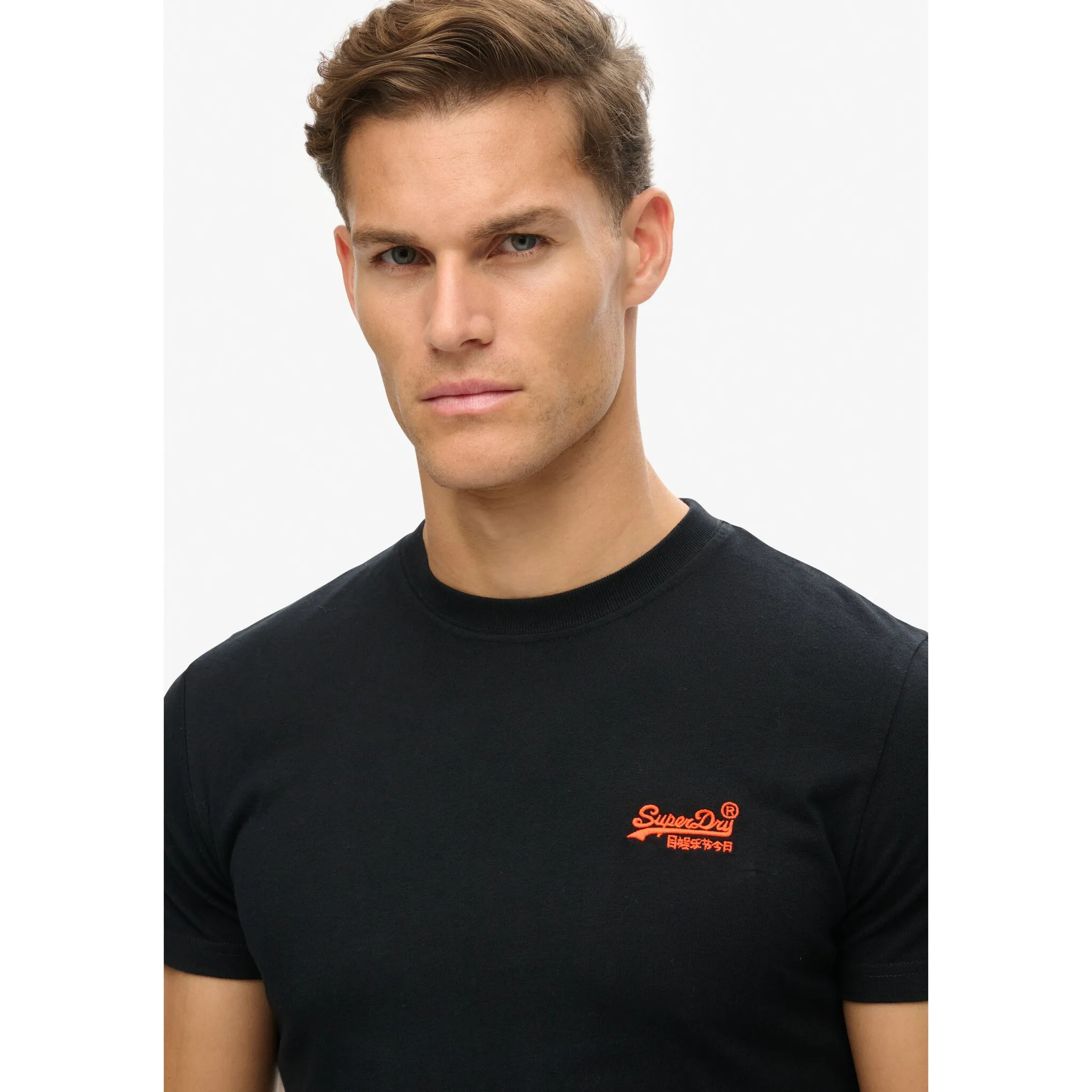 Рубашка с круглым вырезом Superdry "Футболка Essential Logo из органического хлопка", оранжевый — фото 2