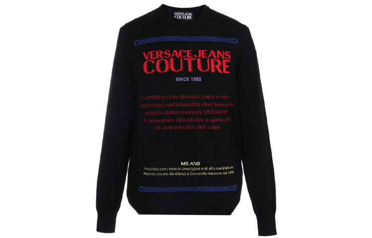

VERSACE JEANS COUTURE Свитер мужской черный