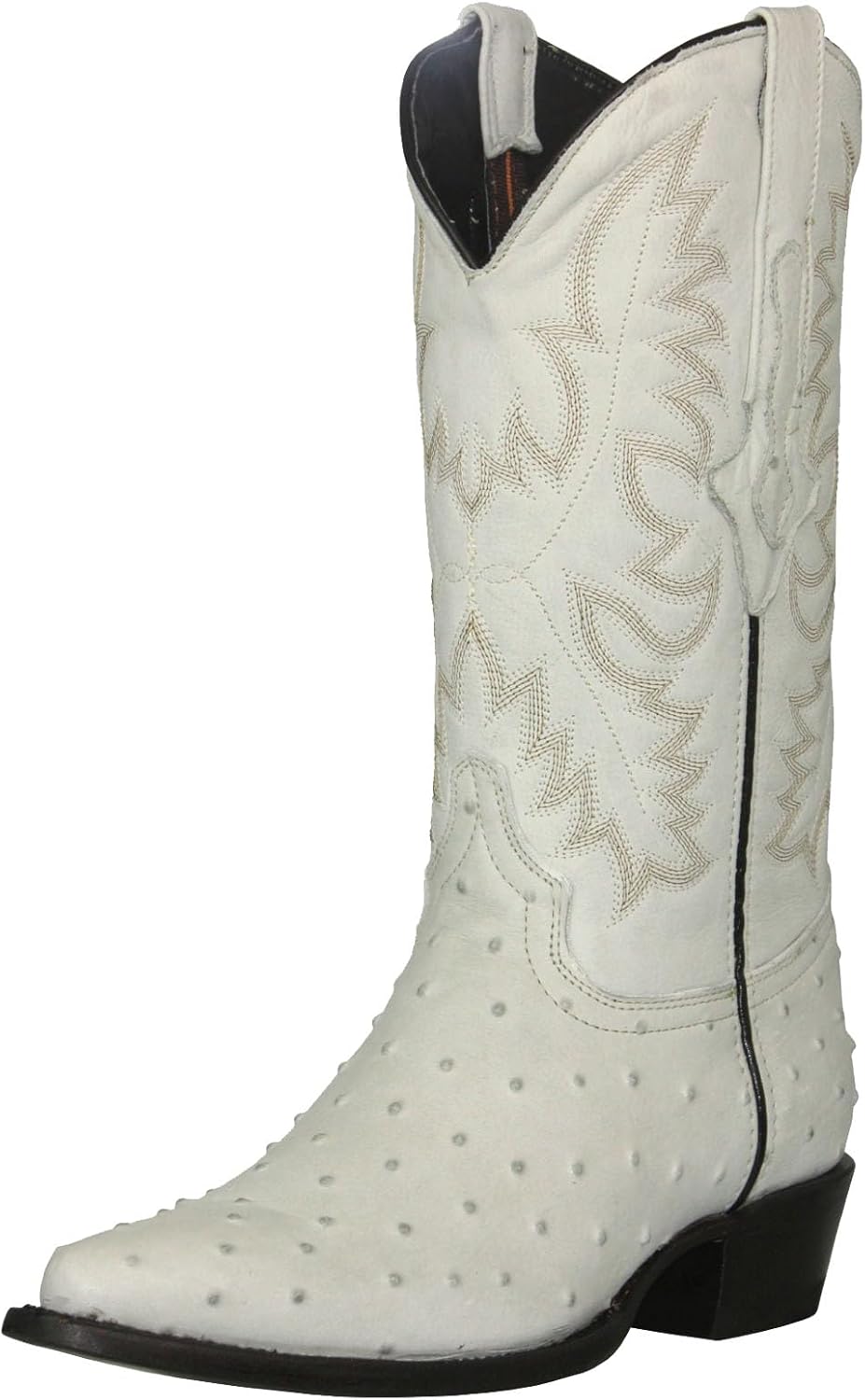 

Мужские ковбойские сапоги Texas Legacy цвета слоновой кости с принтом перьевого страуса, кожа, модель J Toe