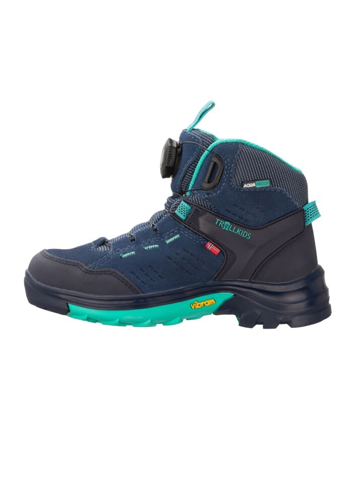

Походная обувь Trollkids Wanderschuh Hiker Mid Gjende, цвет navy/aqua