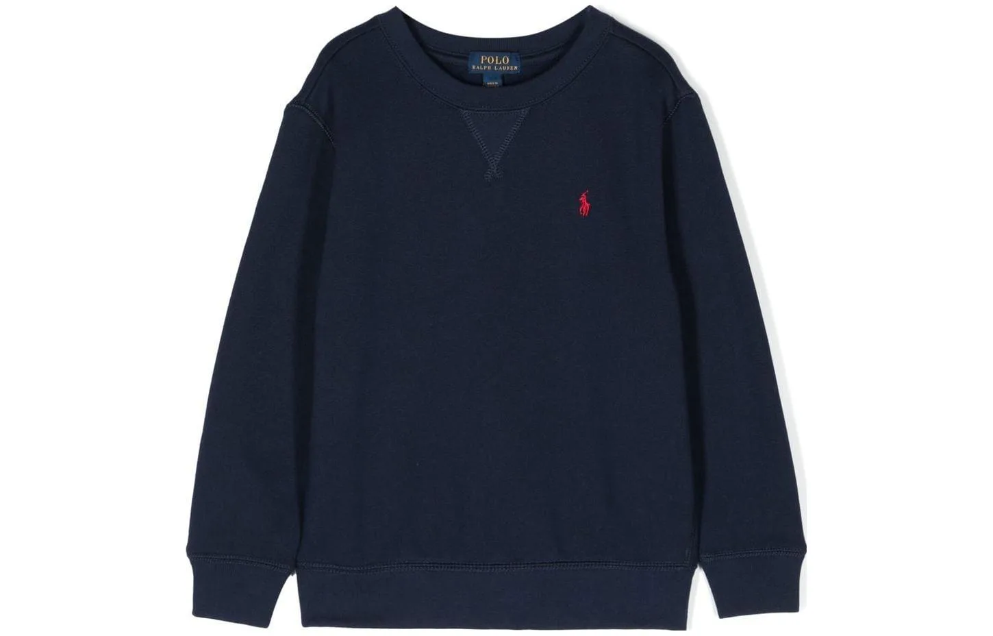 Детский свитшот с круглым вырезом Polo Ralph Lauren, морской синий