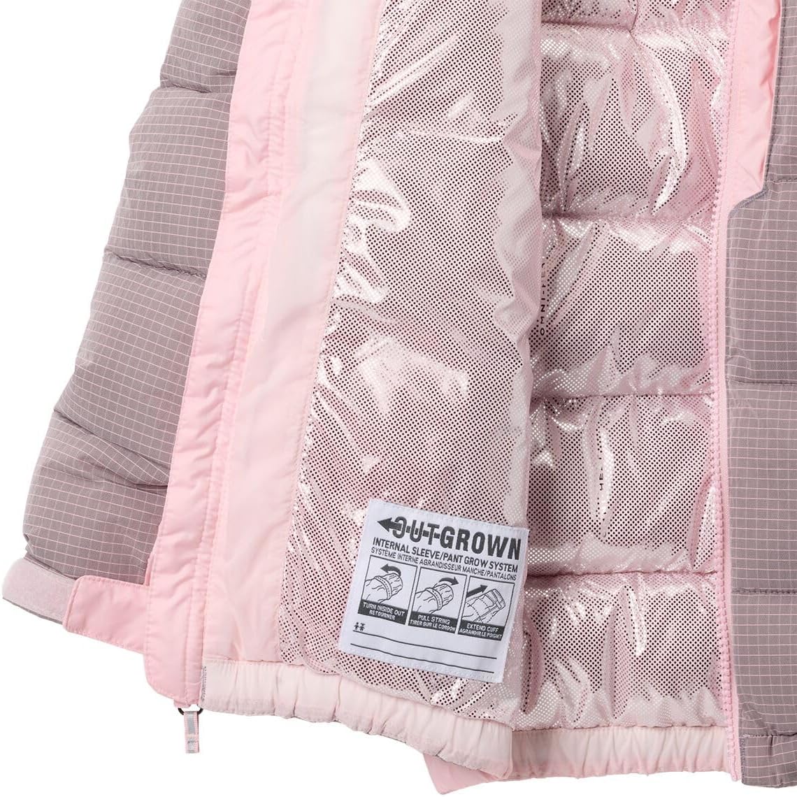 Куртка Columbia Boys' Pike Lake Novelty (Little Big Kid), Satin Pink — фото 3