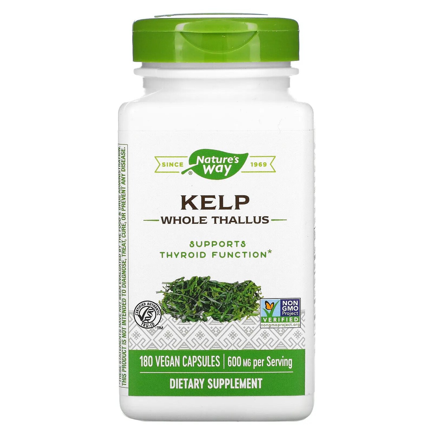 

Nature's Way Ламинария 600 мг 180 вегетарианских капсул