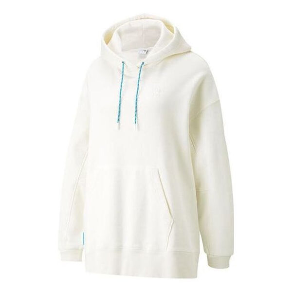 

Свитер infuse pullover hoodie 'white' Puma, белый