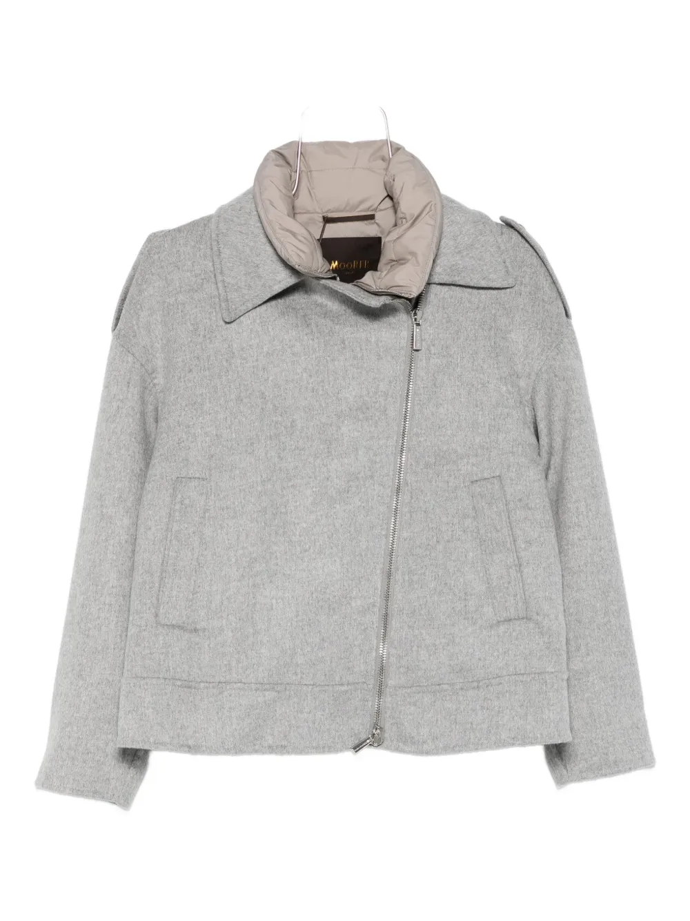 

Шерстяная куртка на молнии Moorer, серый