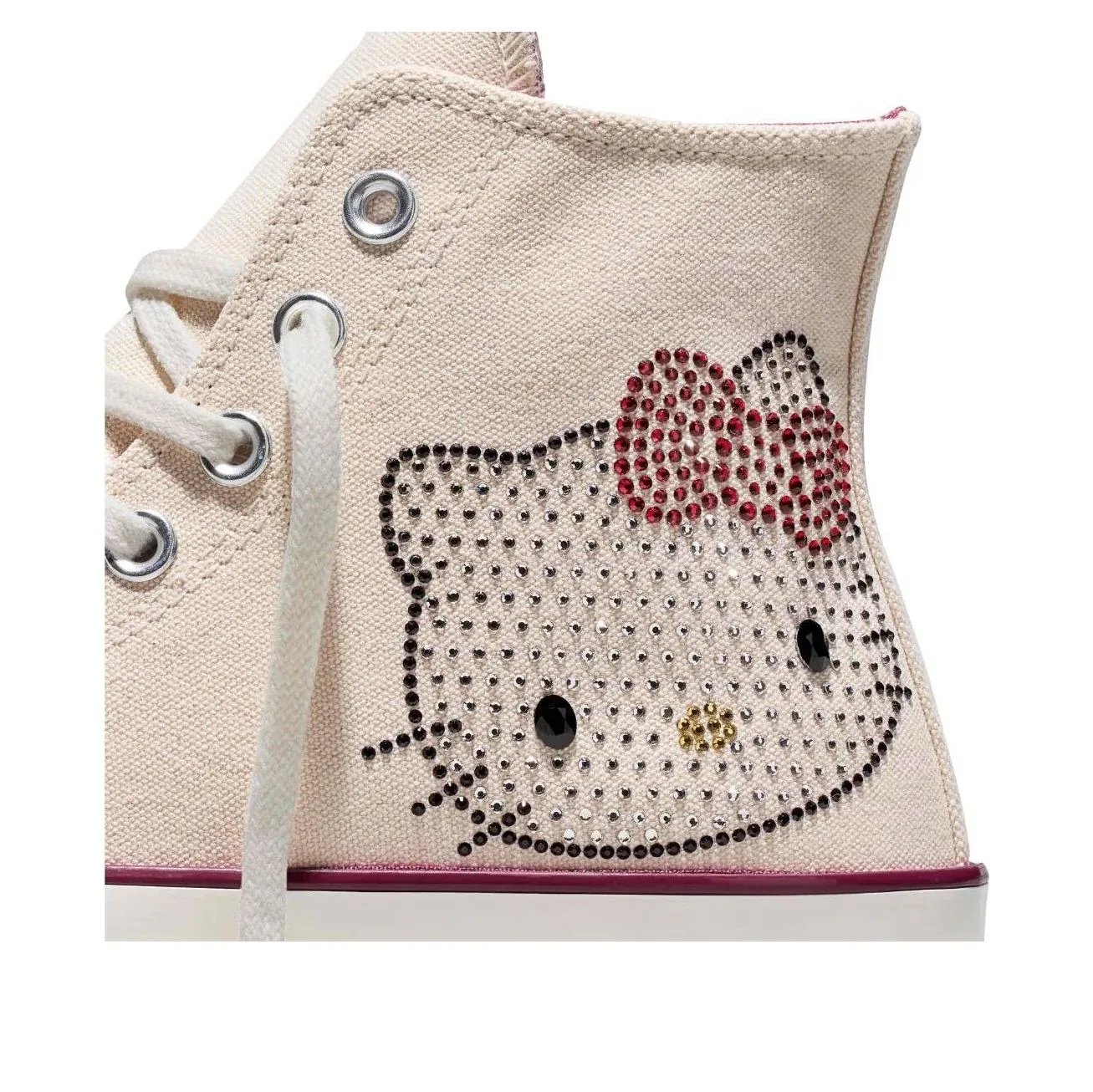 Кроссовки Converse x Hello Kitty Chuck Taylor 70 'Swarovski', белый — фото 4