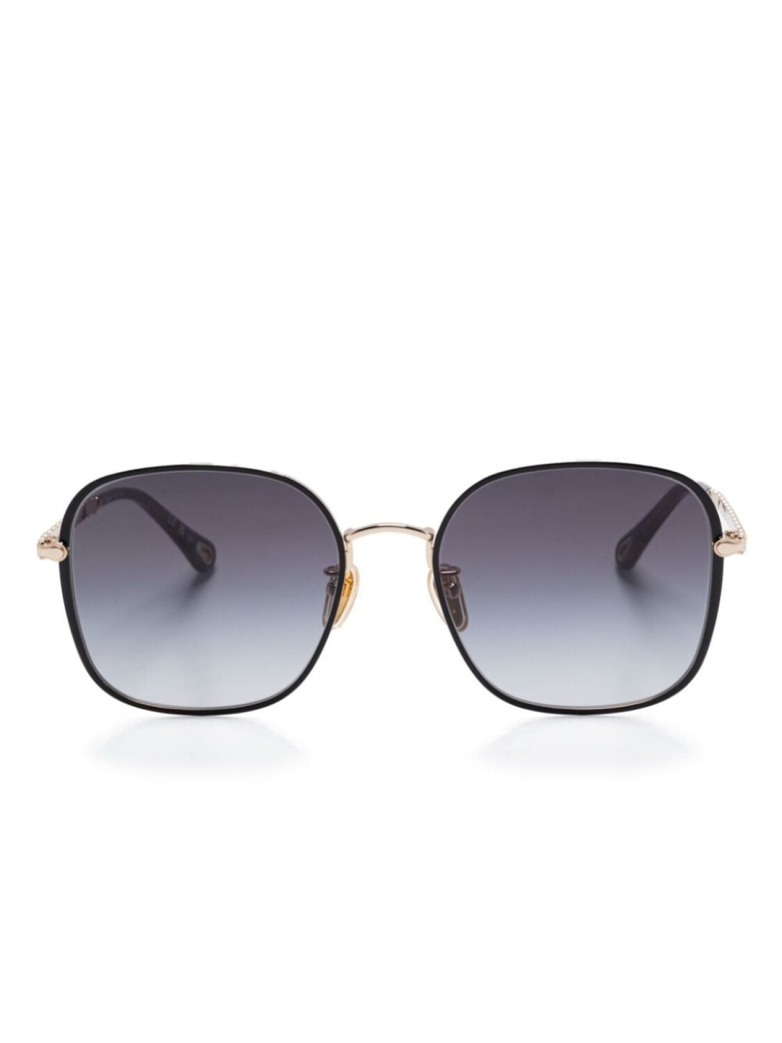 

Солнцезащитные очки в массивной оправе Chloé Eyewear, золотой