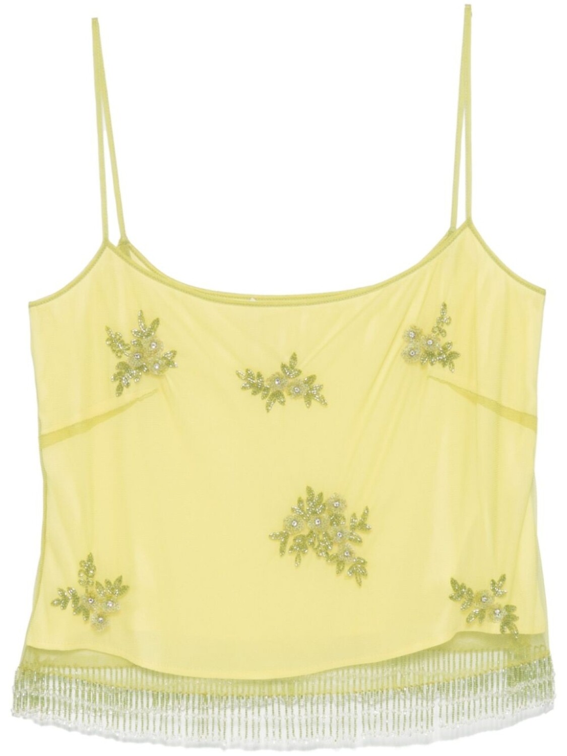 

Blumarine топ с кисточками, зеленый