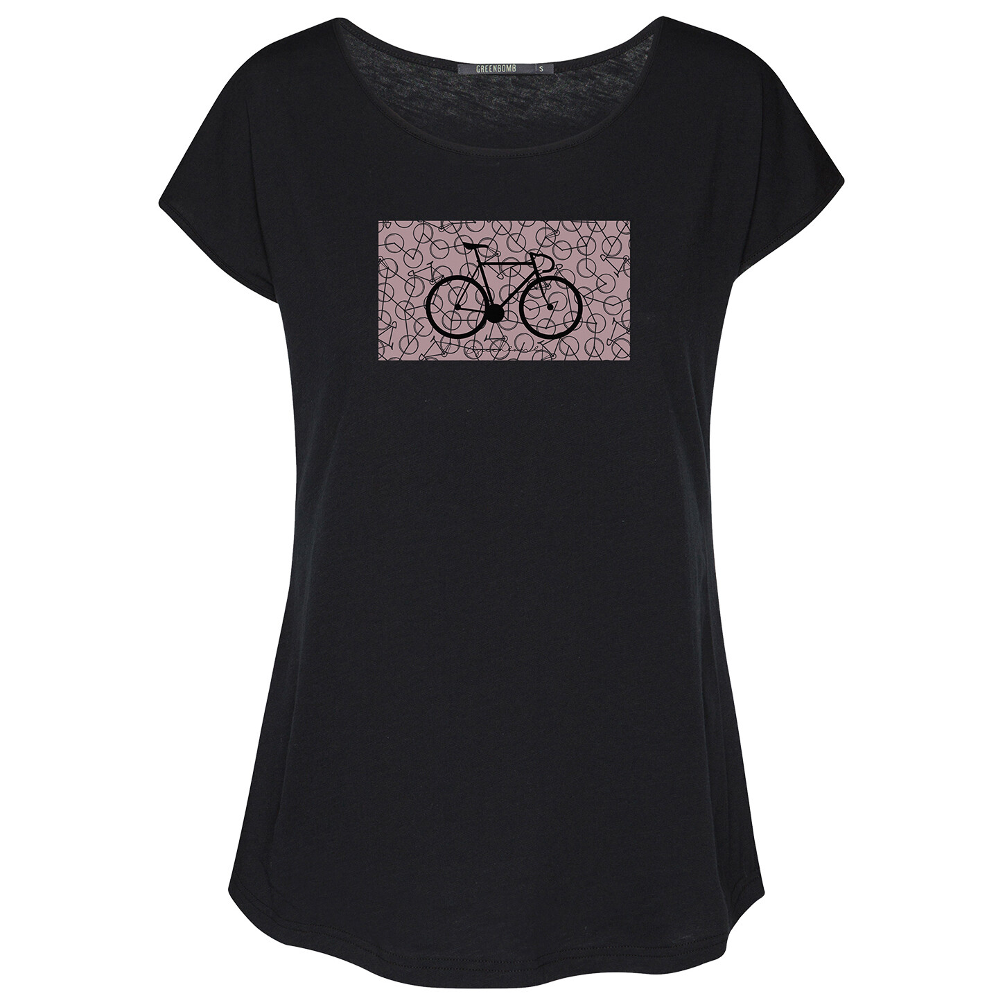 

Футболка Greenbomb Bike Pattern Cool T-Shirt Cotton, черный