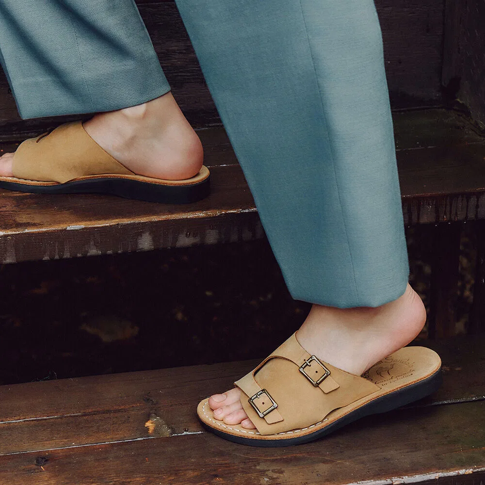 Мужские жёлтые сандалии Seth от Jerusalem Sandals — фото 3