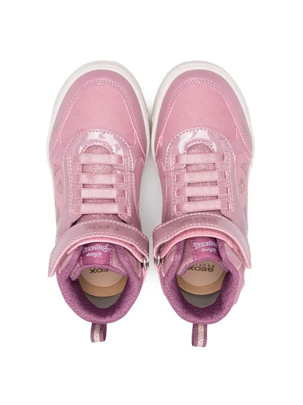 Кроссовки Skylin на шнуровке Geox Kids, розовый — фото 3