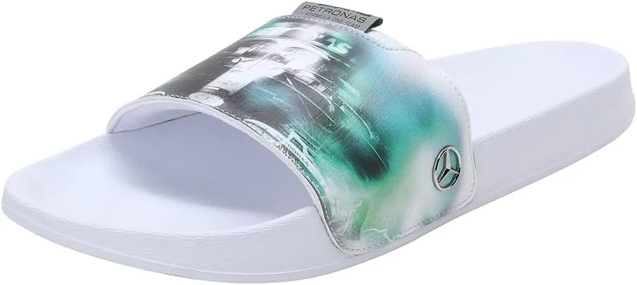 Сандалии Puma Unisex Mapf1 Graphic Leadcat FTR, белый/зеленый