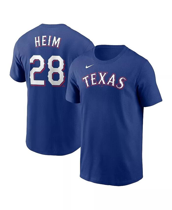

Футболка с именем и номером Big Boys and Girls Джона Хейм из Royal Texas Rangers Nike