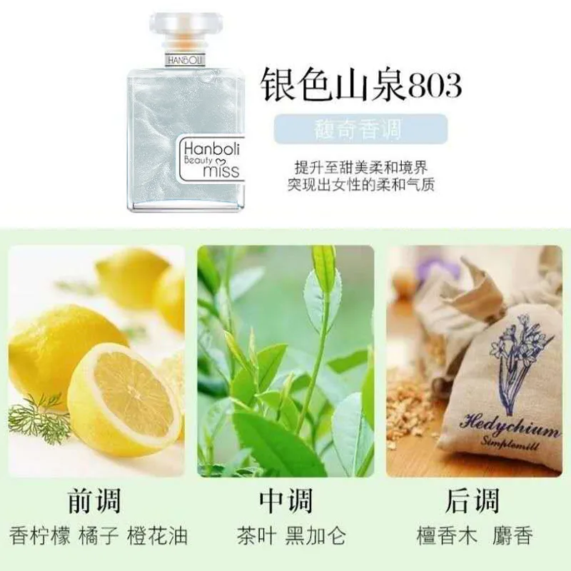 HANBOLI Туалетная вода Silver Mountain Spring Fresh для мужчин и женщин, Silver Mountain Spring 803[One Bottle] — фото 4