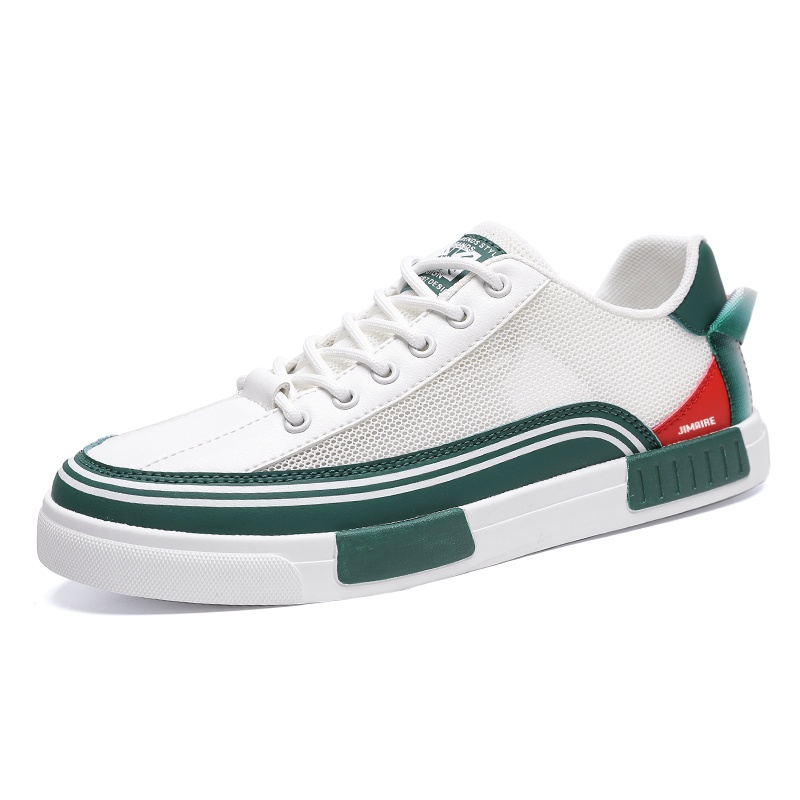 

Обувь для скейтбординга мужская низкая King Jinmai, White Green