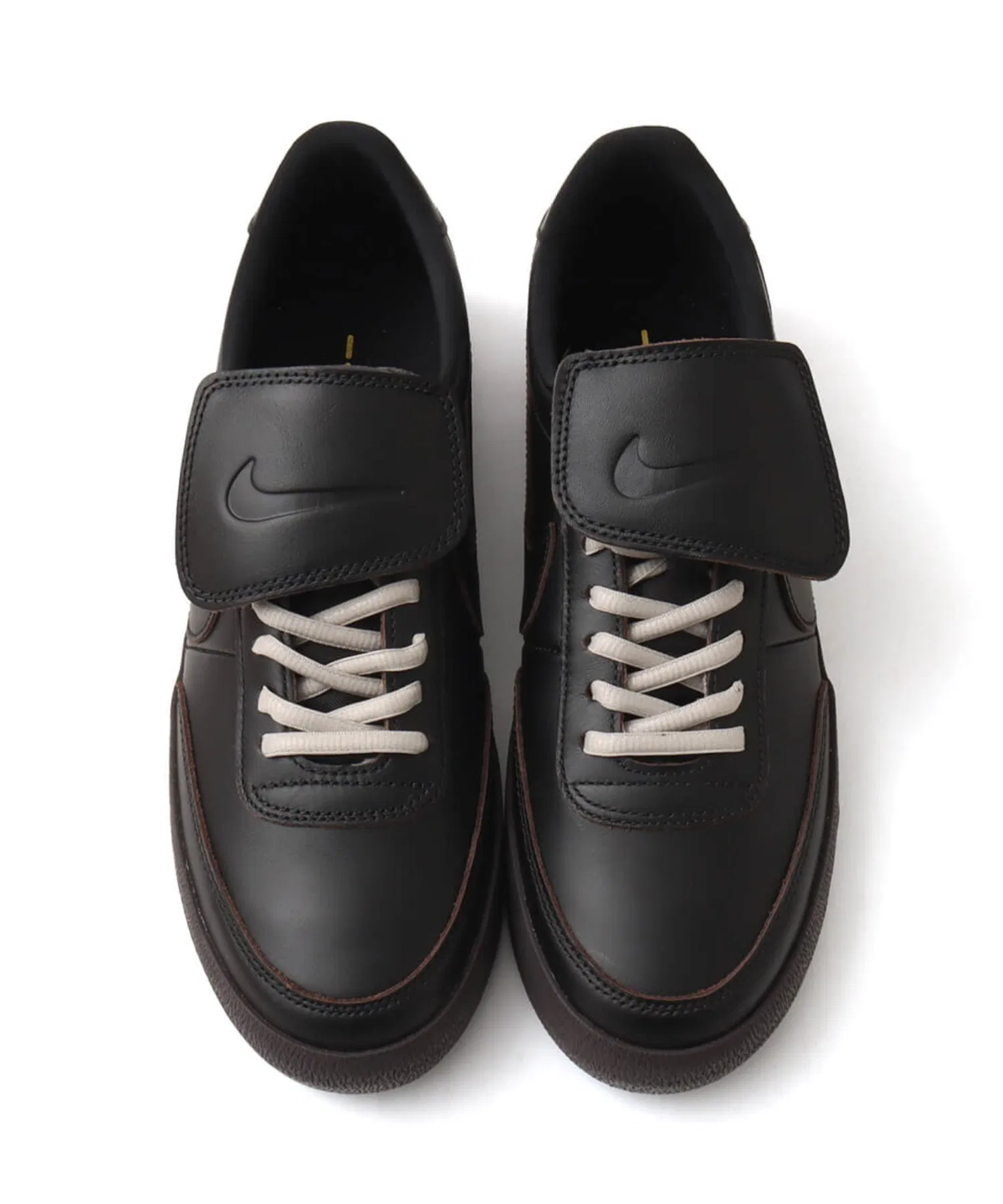 Мужские/женские кроссовки из кожи NIKE KILLSHOT 2 LTR PRM чёрные — фото 2