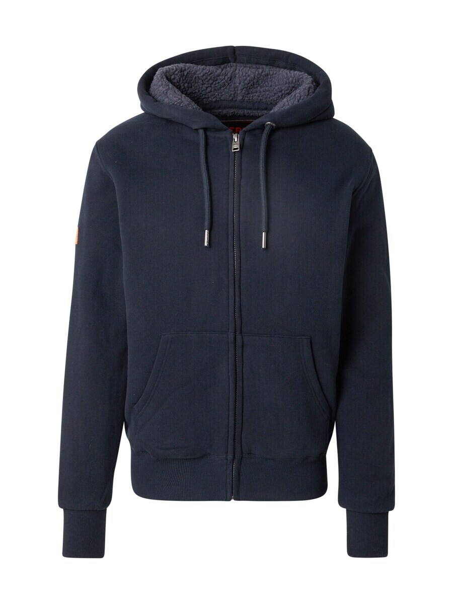 

Толстовка с капюшоном на молнии Superdry Zip-Up Hoodie, темно-синий