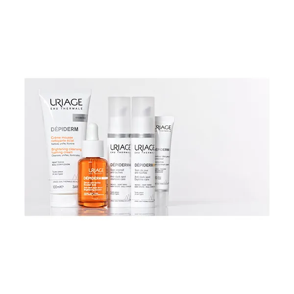 Маска для лица Uriage — Осветляющий очищающий -пенка Dépiderm Vitamin C, 100 мл — фото 3