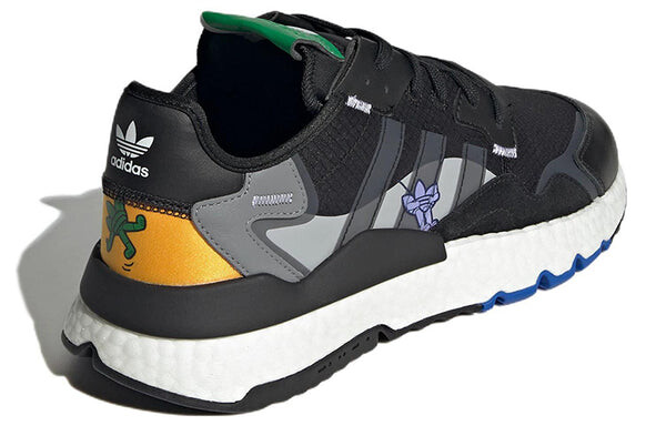 Кроссовки оригинальные nite jogger Adidas, черный — фото 4