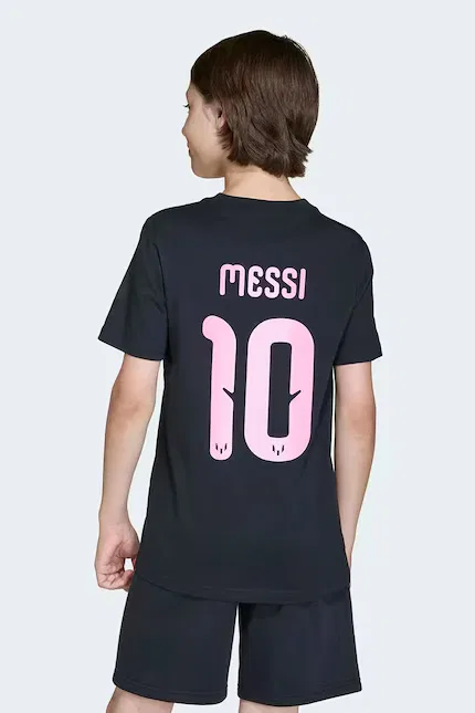 Футболка хлопковая MESSI Adidas Performance, черный — фото 3