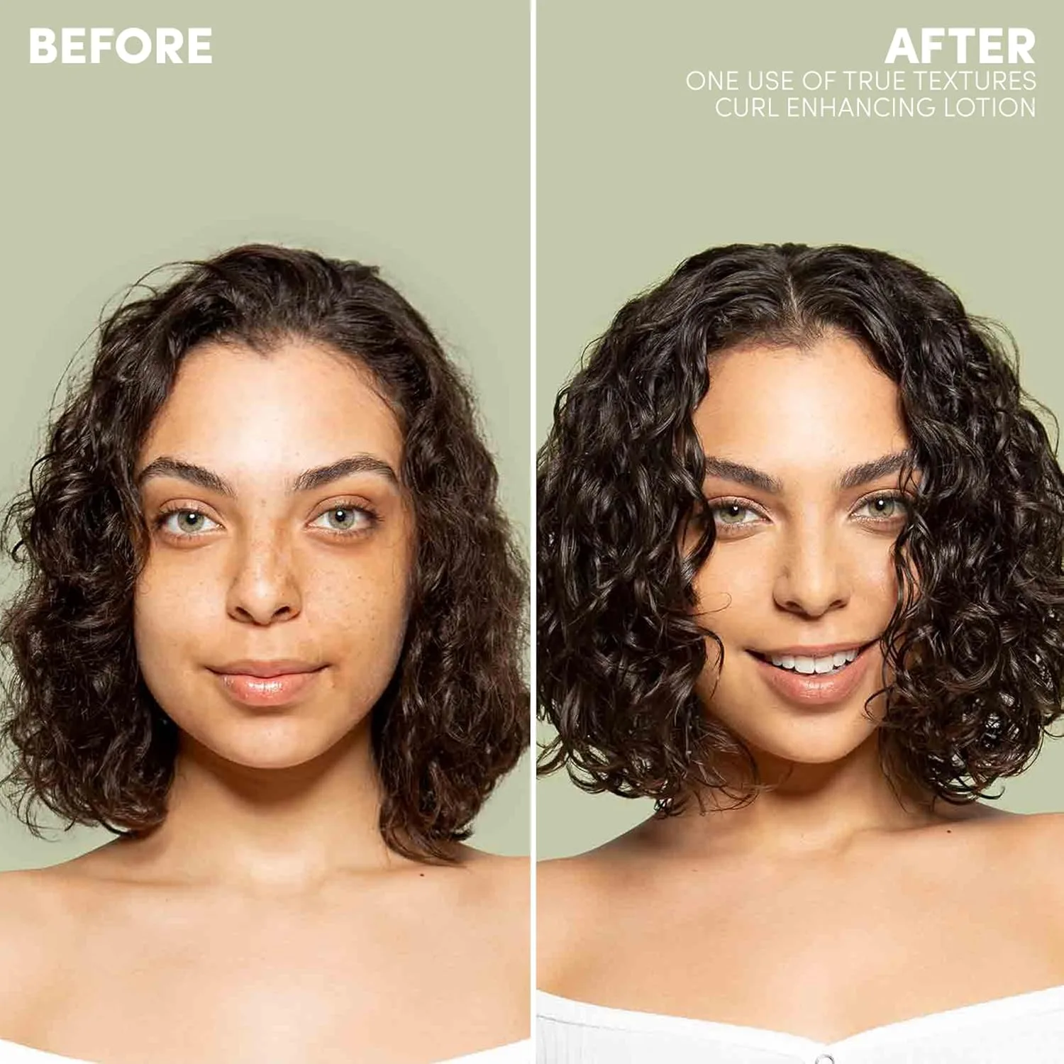 Mizani True Textures Curl Enhancing Lotion - несмываемый крем для кудрявых волос с кокосовым и оливковым маслом, контролирует пушистость, придает блеск, не содержит сушащих спиртов и парабенов. 148 мл (1 шт.), black — фото 2
