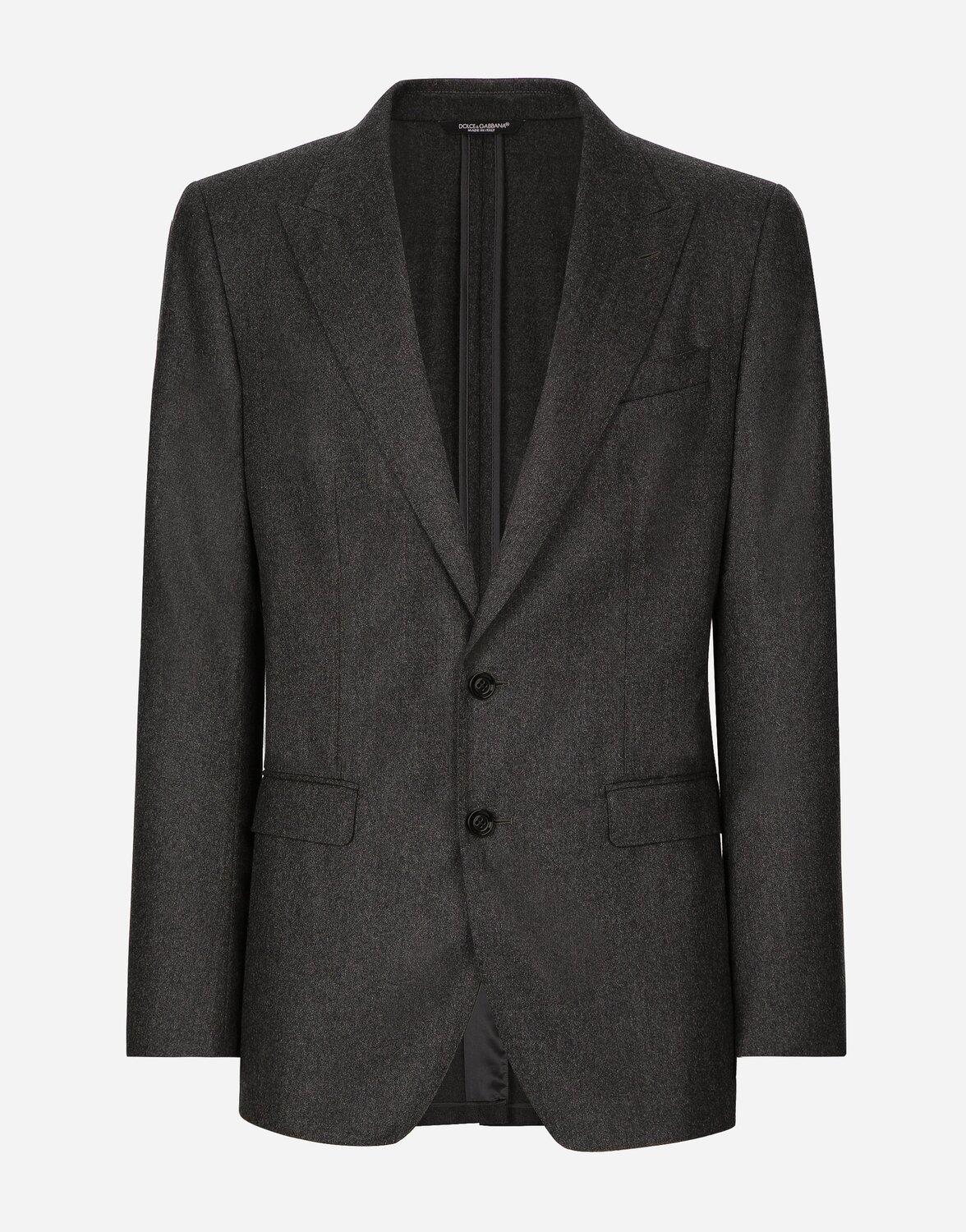 

Однобортный шерстяной пиджак кроя taormina Dolce & Gabbana, серый