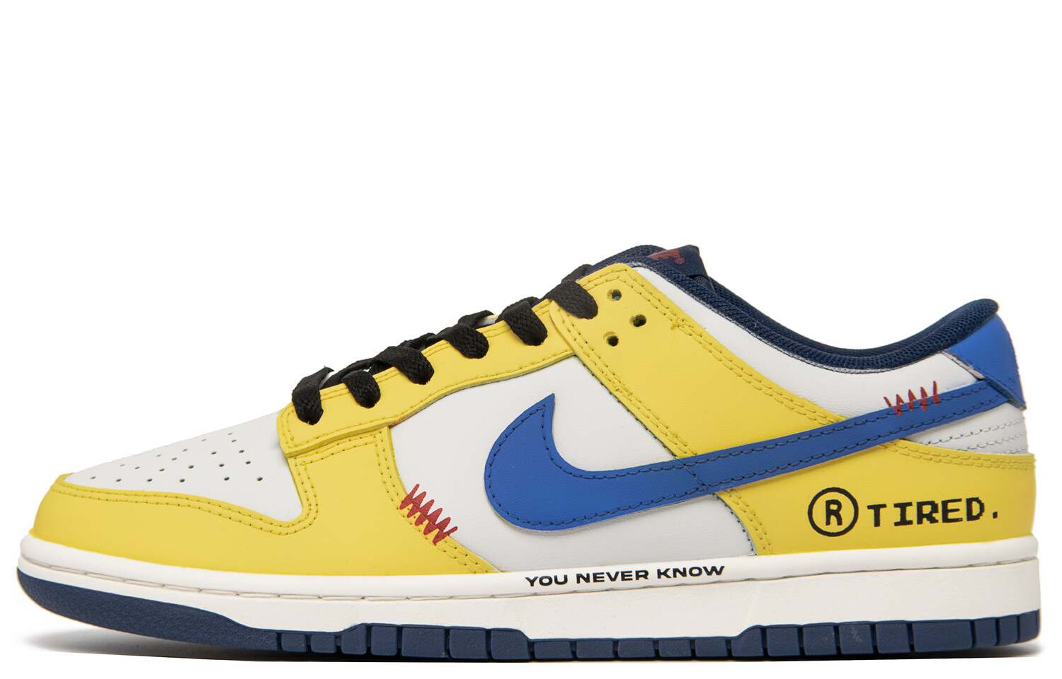 

Кроссовки Nike Dunk Skateboarding Shoes Men Low-top Grey/yellow/blue, желтый