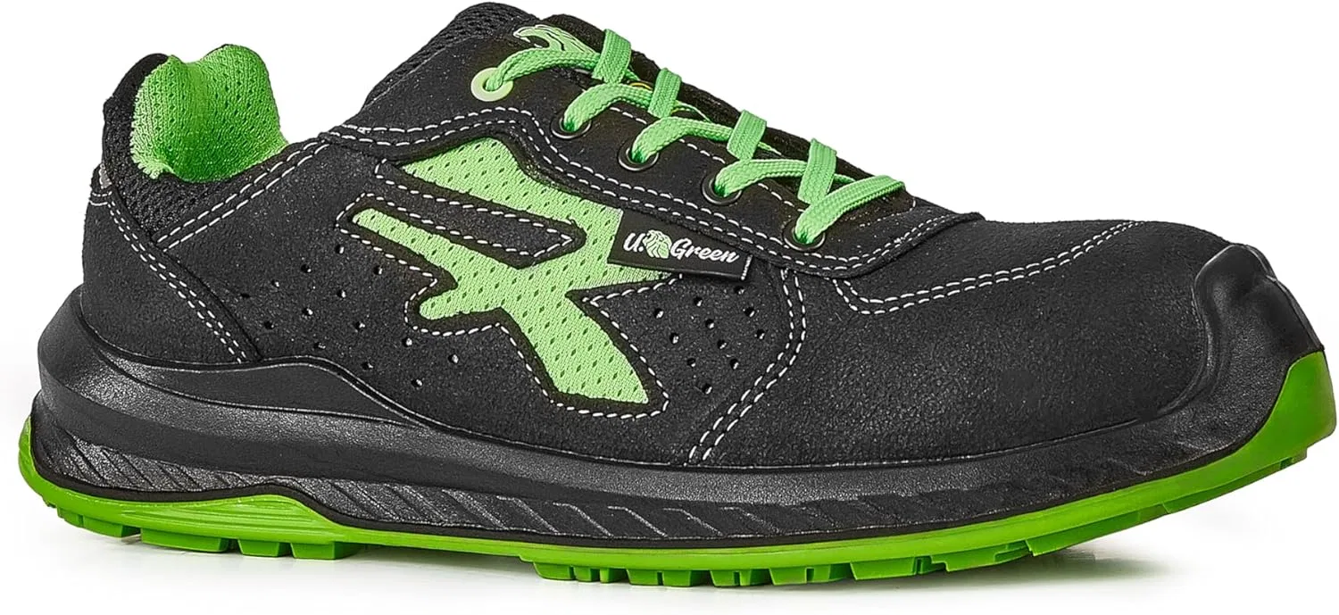 Мужские лодочные туфли UPOWER Canyon UK ESD S1p SRC, Black Green — фото 2
