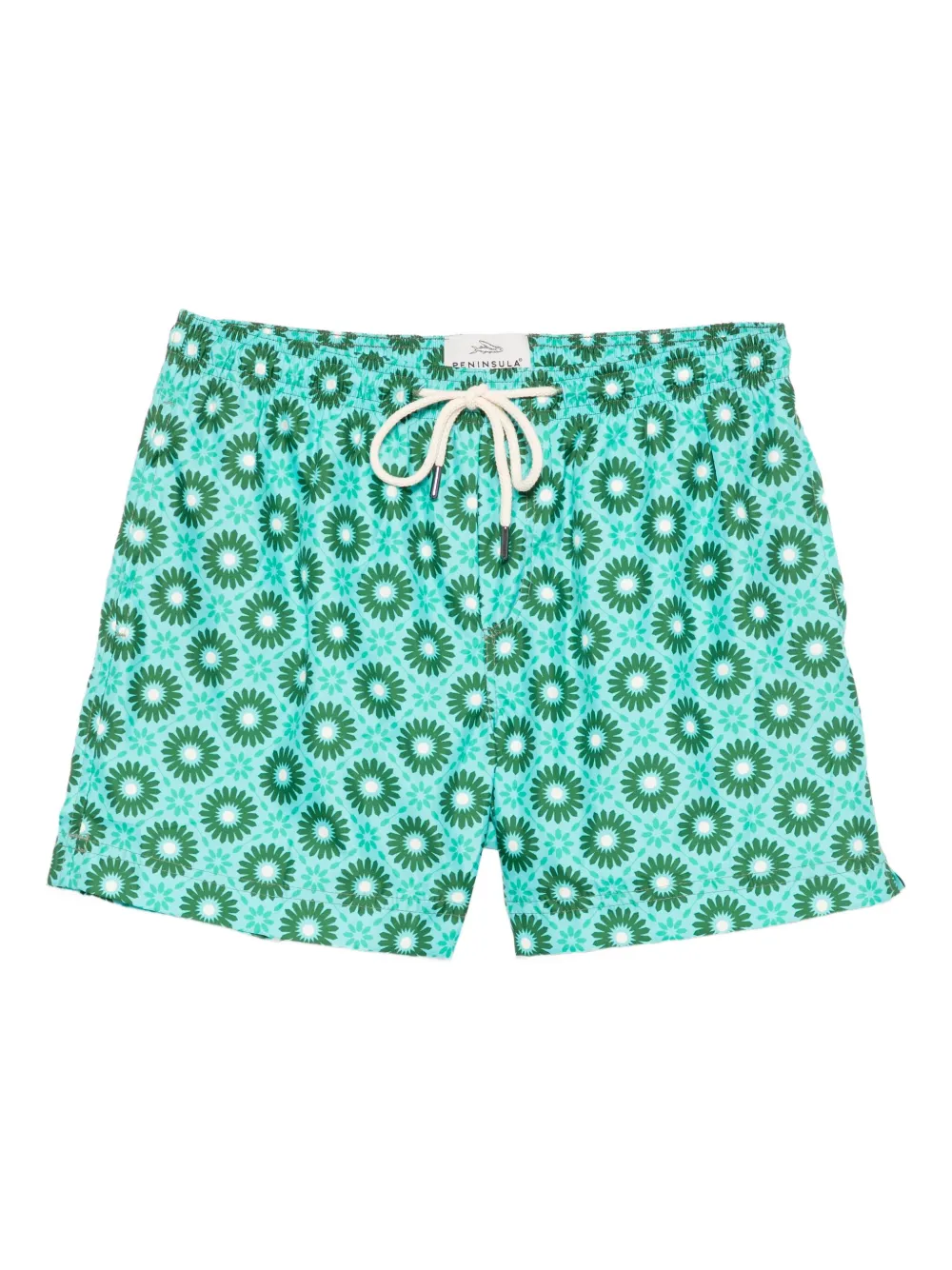 

Плавки-шорты с цветочным принтом PENINSULA SWIMWEAR, зеленый