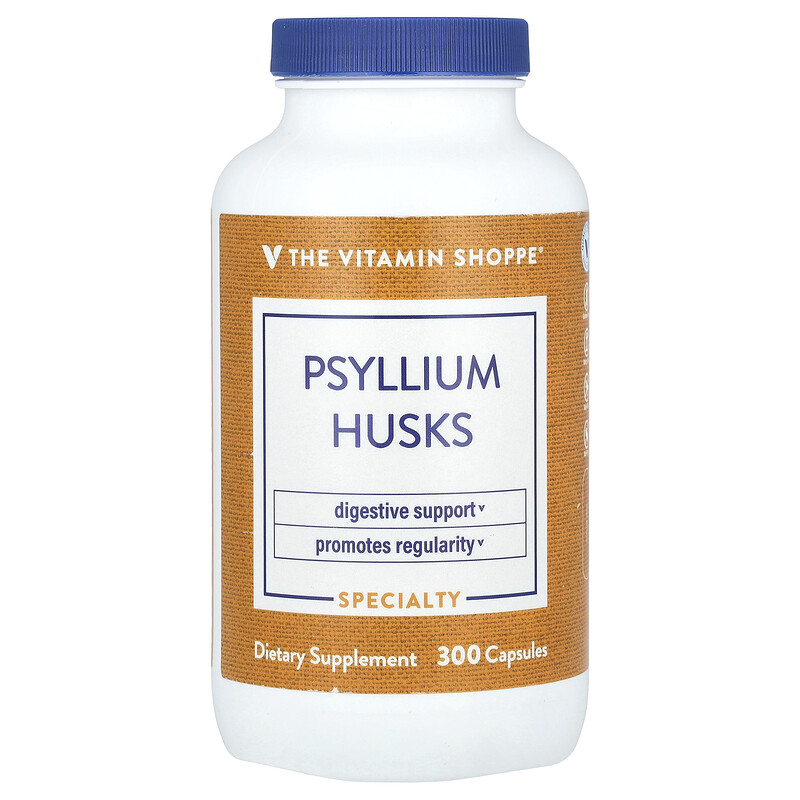 

The Vitamin Shoppe, Шелуха семян подорожника, 300 капсул