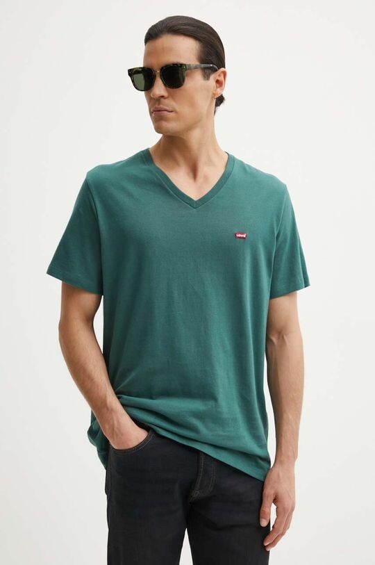 

Хлопковая футболка Levi's, зеленый