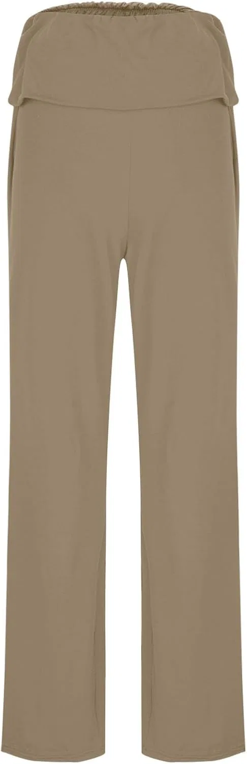 Женские леггинсы для йоги с эффектом подъема ягодиц, высокие, Khaki — фото 4