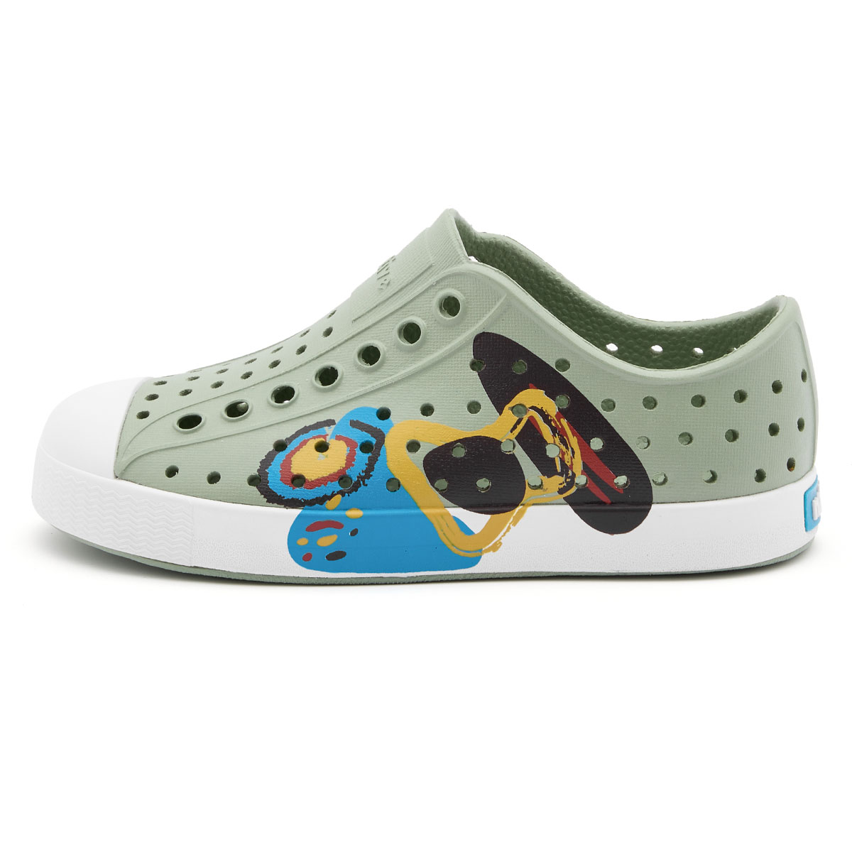 

Native Shoes Детские сандалии Jefferson Abstract Dream Collection Grass Green Kids