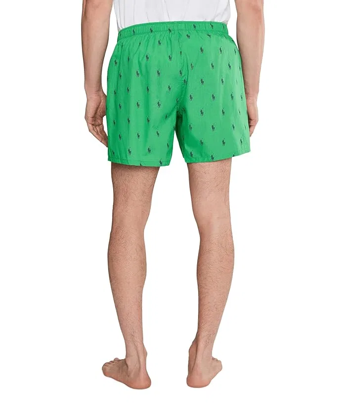 Боксеры Woven Boxer Polo Ralph Lauren, Vineyard Green/Boston Royal — фото 4
