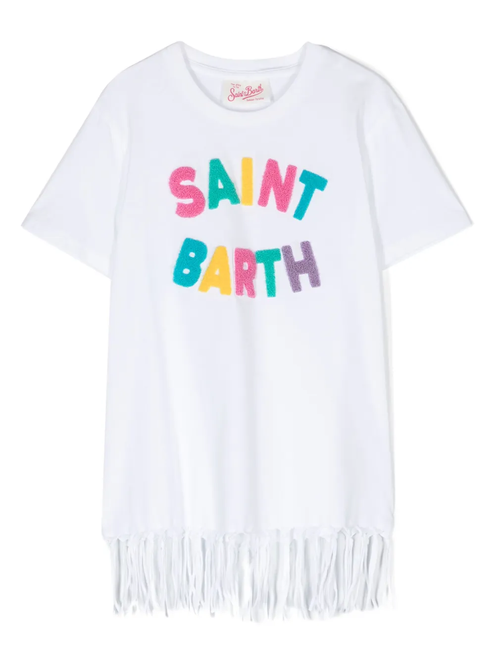 

Футболка с нашивкой-логотипом MC2 Saint Barth Kids, белый