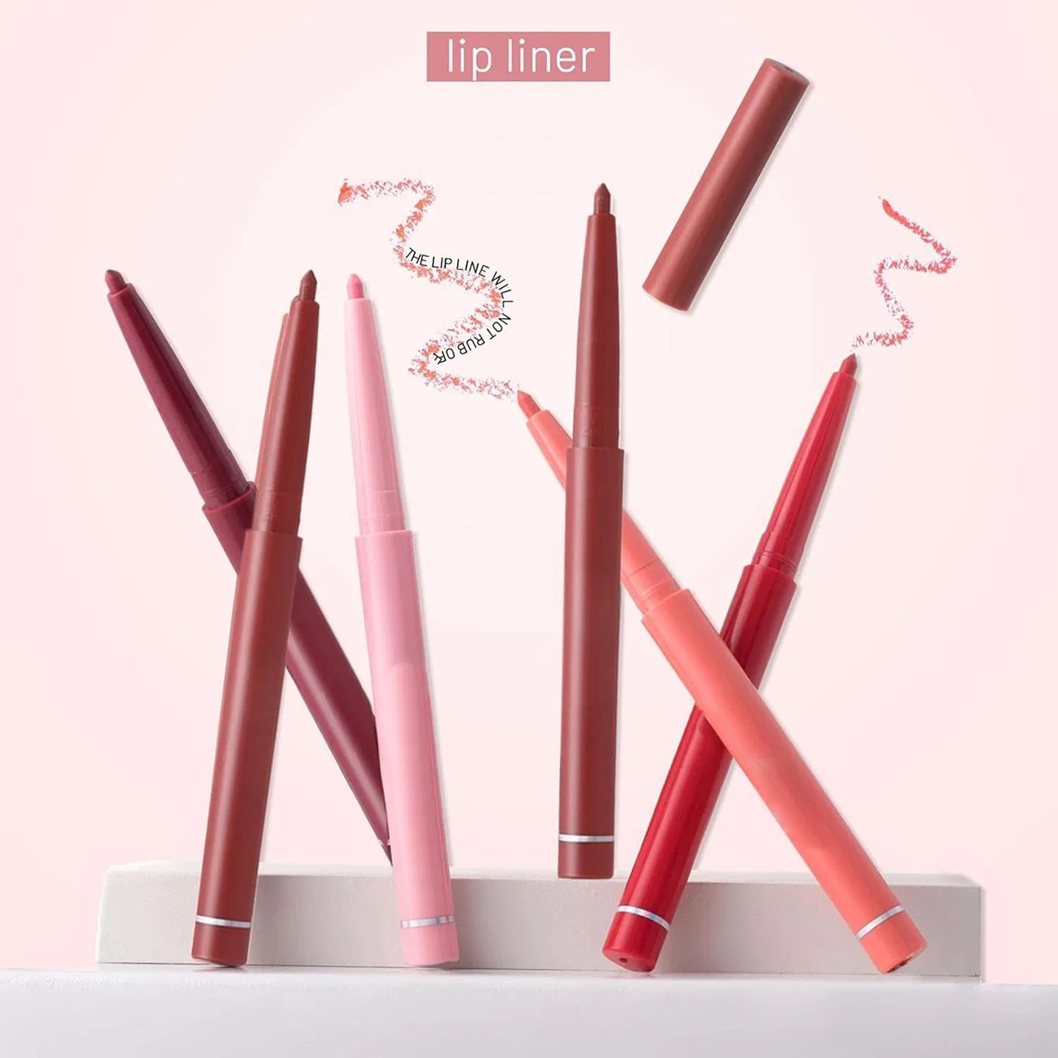 Набор карандашей для губ Lip Liner Set, водостойкий, 6 шт, 0.5 г — фото 4
