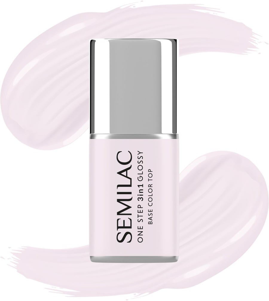

SEMILAC One Step Glossy 3in1 Hybrid Nail Polish S235 Peach Beige 7 мл