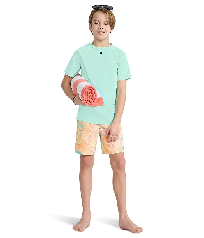 Футболка с защитой UPF 50+ Hurley Kids Icon Blocked UPF Top, Jelly Mint — фото 2