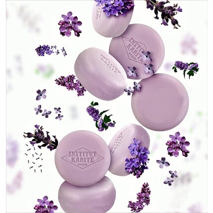 Institut Karité Paris Мыло с маслом ши Macaron 27g - Нежное очищающее средство для рук и тела с ароматом лаванды Institut Karite Paris — фото 3