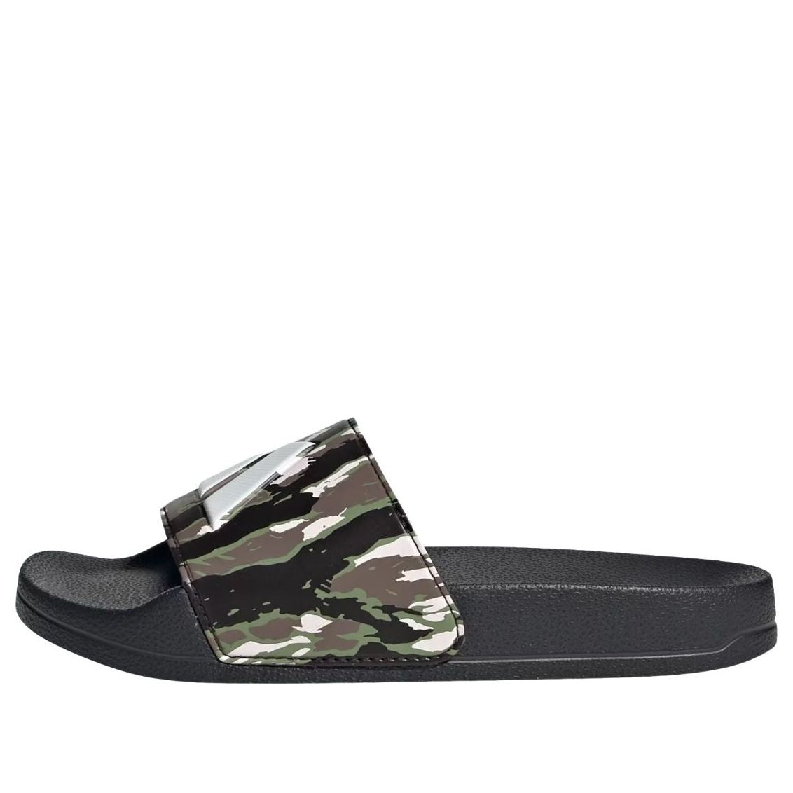 (PS) Сандалии Adidas Adilette Shower Logo Sandal 'Black Chalk White Tent Green'