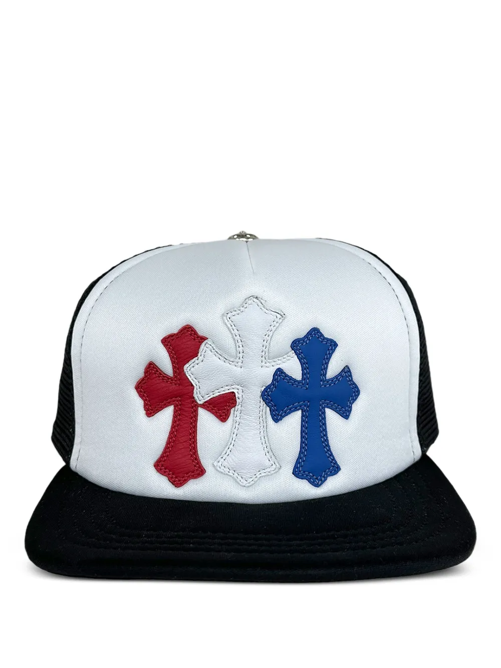 

Кепка дальнобойщика с логотипом Chrome Hearts, синий