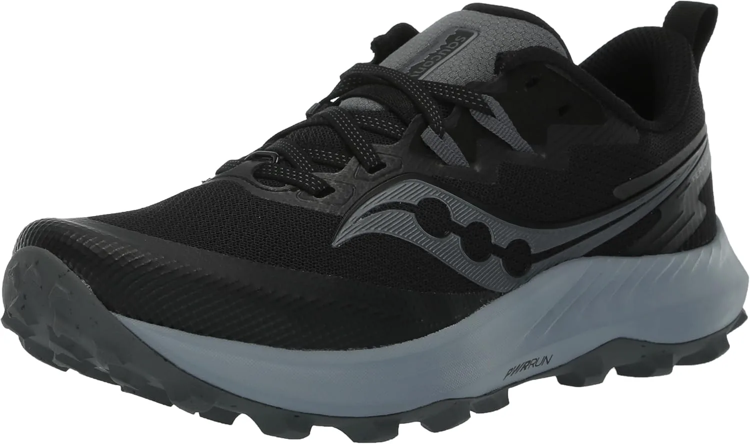 Мужские кроссовки для трейлового бега Saucony Peregrine 14, черный — фото 3