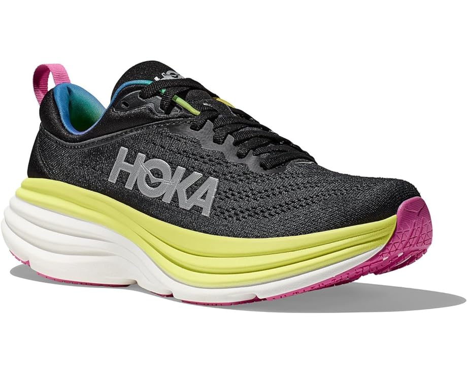 

Кроссовки Hoka Bondi 8, цвет Black/Citrus Glow