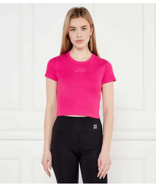 

Футболка delanor_2 Cropped fit Hugo, розовый