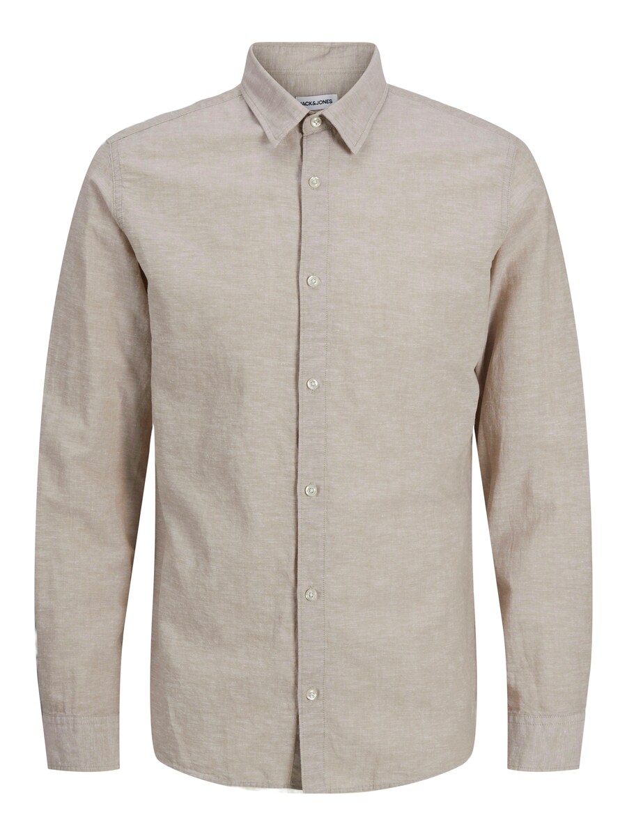 

Приталенная рубашка на пуговицах JACK & JONES JJEBreeze, цвет mottled beige