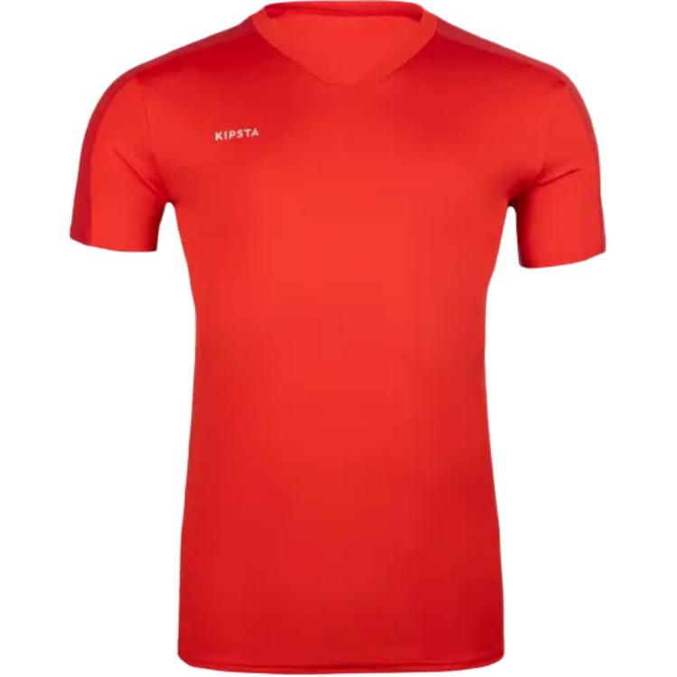 

Футболка для футбола унисекс красная DECATHLON