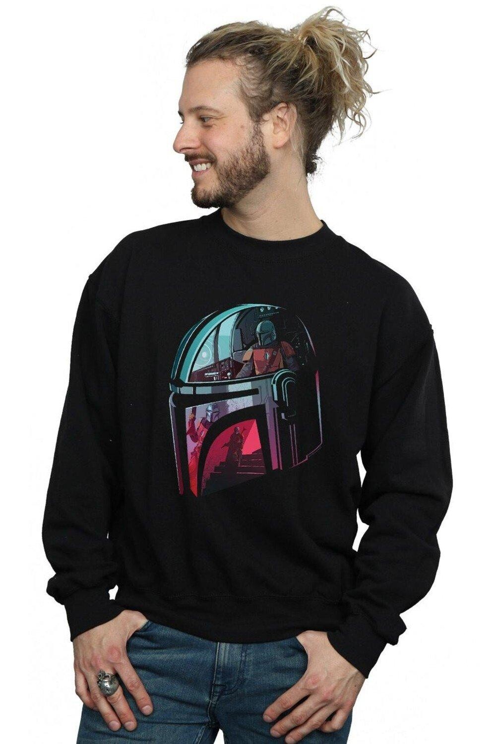 

Толстовка с отражением The Mandalorian Mandalore Helmet Star Wars, черный
