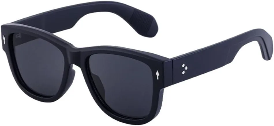 

Модные солнцезащитные очки в крупной оправе для женщин, солнцезащитные очки с заклепками для мужчин, защита от ультрафиолета UV400, черные MTZJH, One Color