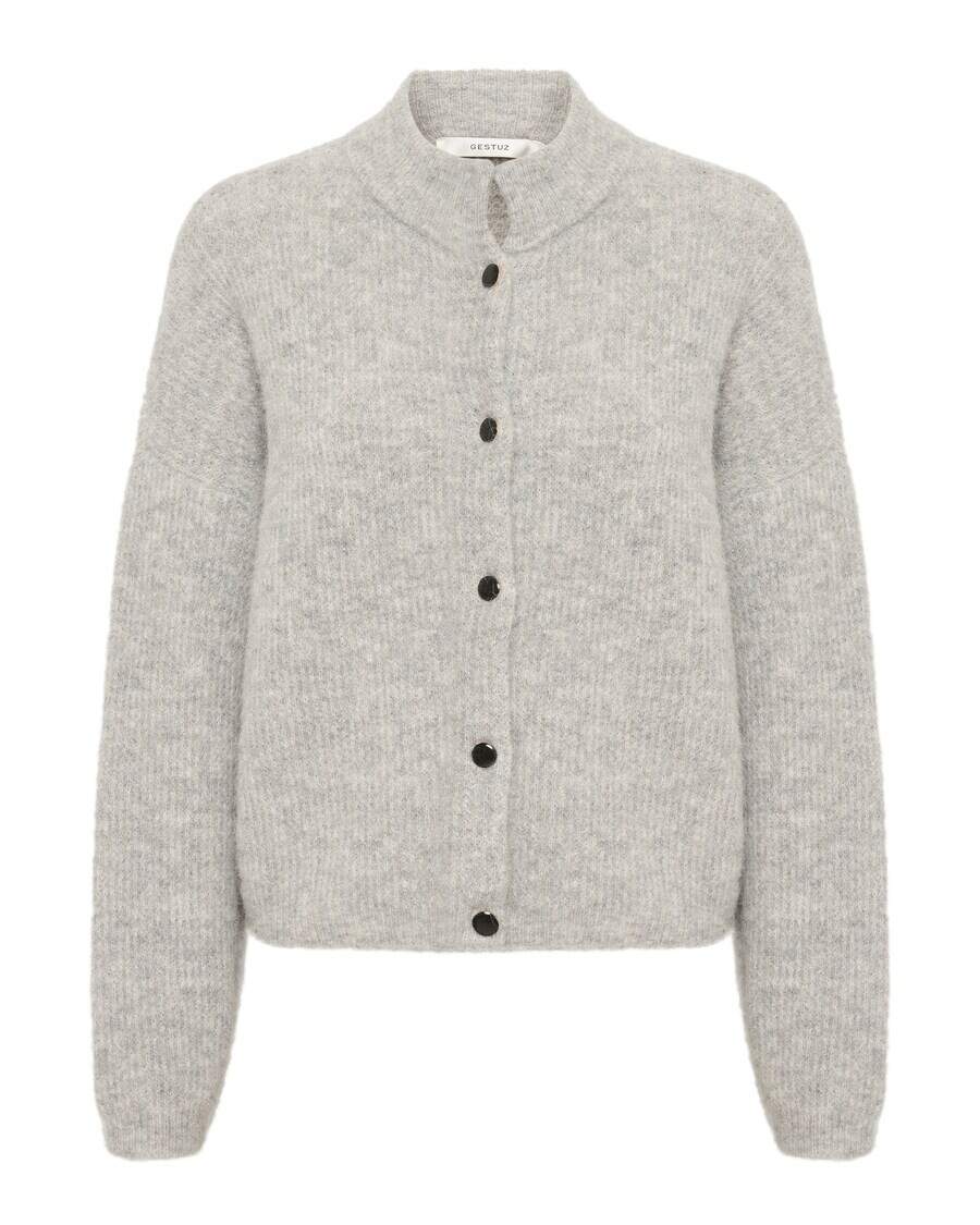 

Кардиган Gestuz Knit Cardigan Alpha, цвет mottled grey